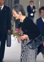 Empress returns home after Switzerland trip